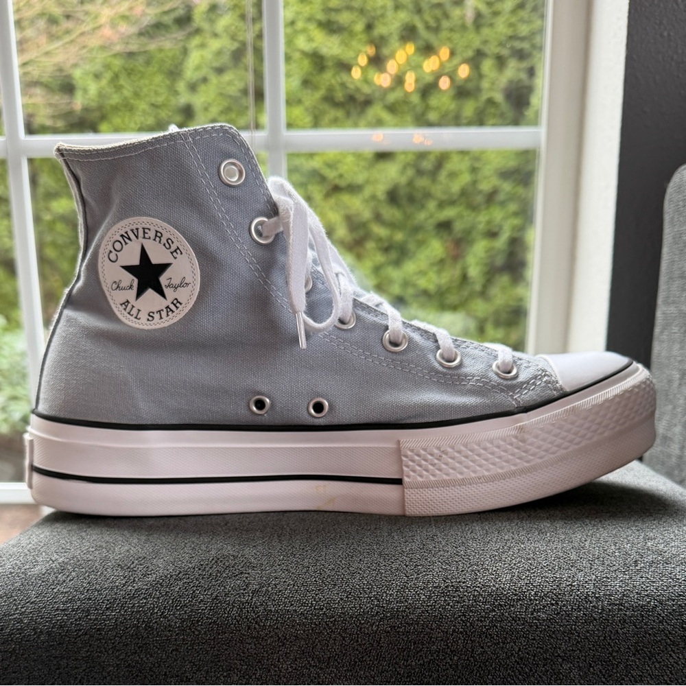 Converse Chuck Taylor Platform High Top Blue Gray Women’s 10 EU 41.5 - Picture 2 of 13